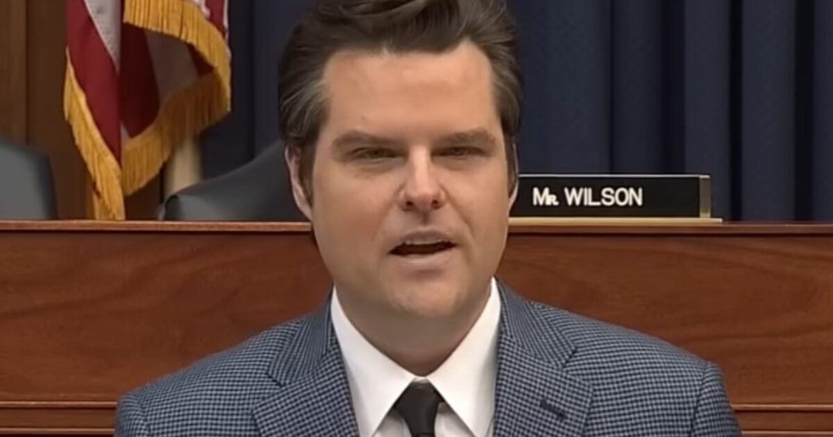 Matt Gaetz Claims Trump Could Name Him Attorney General ‘The...